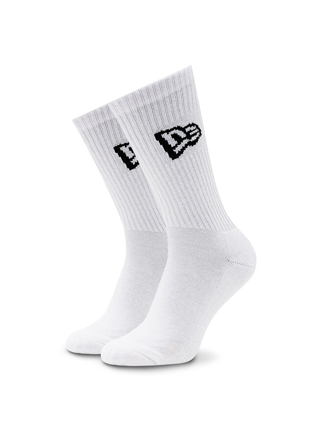New Era Sada 3 párů vysokých ponožek unisex New Era Flag Crew 13113558 Bílá