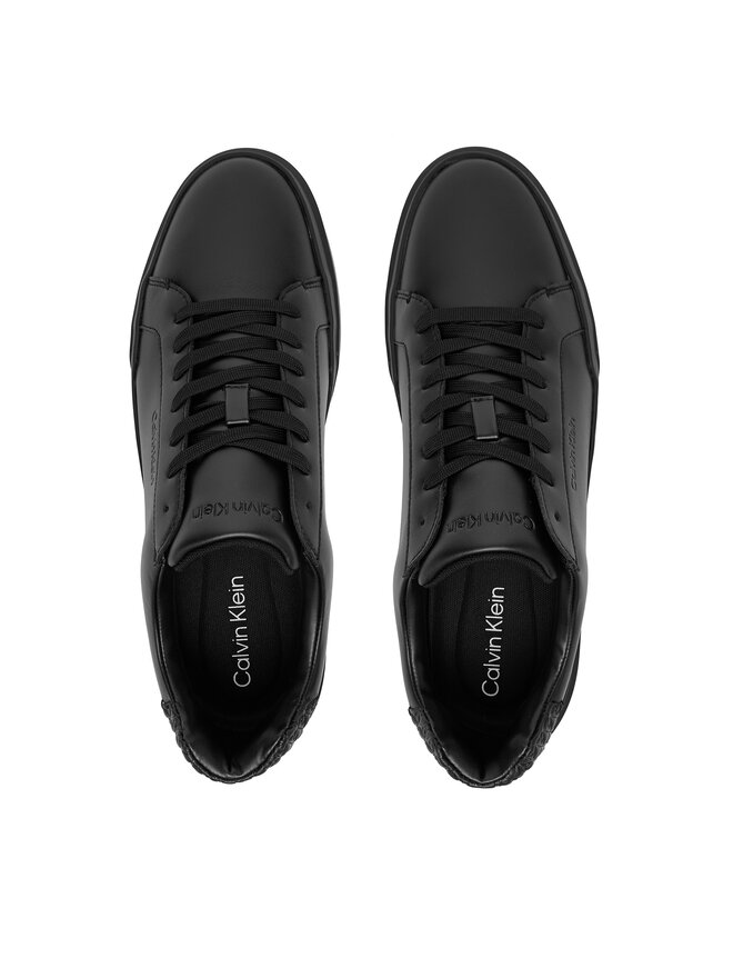 Calvin Klein Tenisice Calvin Klein Chunky Cupsole Laceup Lth Bt Aop HM0HM02070 Crna