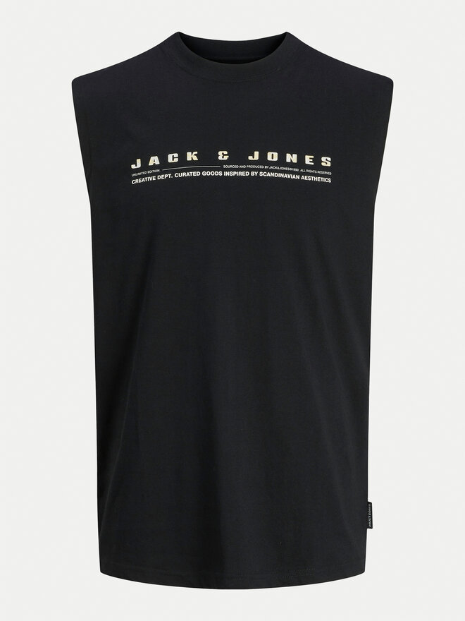 Jack&Jones Jack&Jones Tank top marškinėliai Charge 12274740 Juoda Relaxed Fit