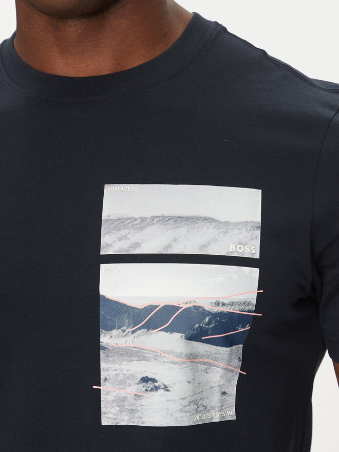 BOSS BOSS T-Shirt 50539194 Dunkelblau Regular Fit