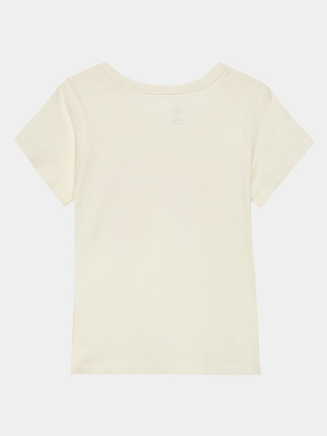 Gap Gap Marškinėliai 459909-00 Écru Regular Fit