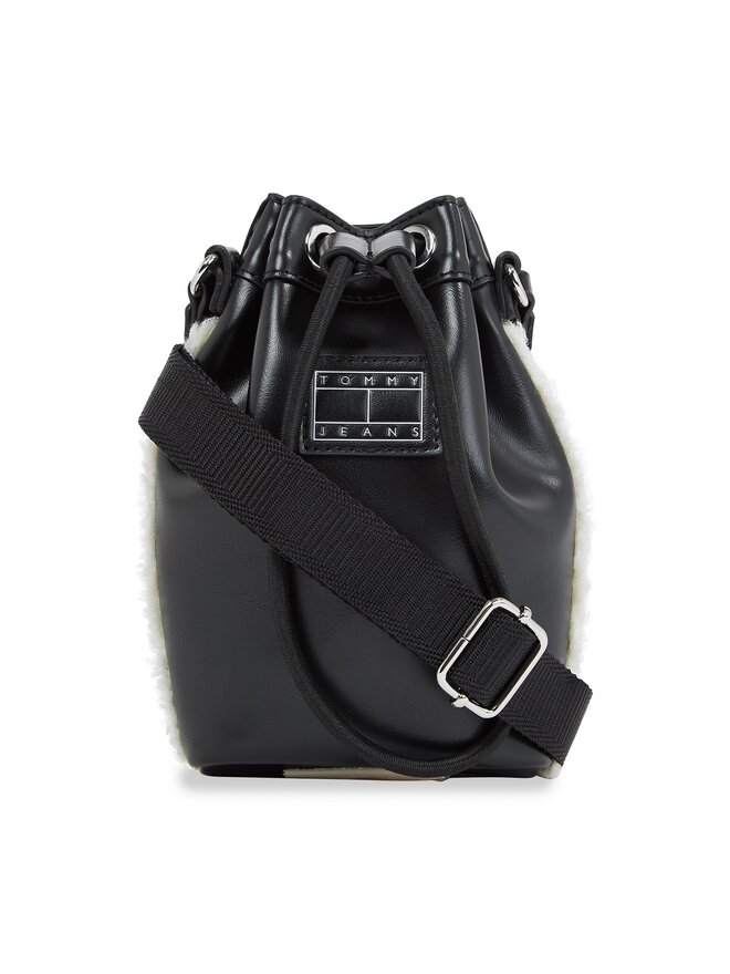 Tommy Jeans Taška na telefon Tommy Jeans Tjw Cosy Up Phone Pouch Sherpa AW0AW15439 Černá