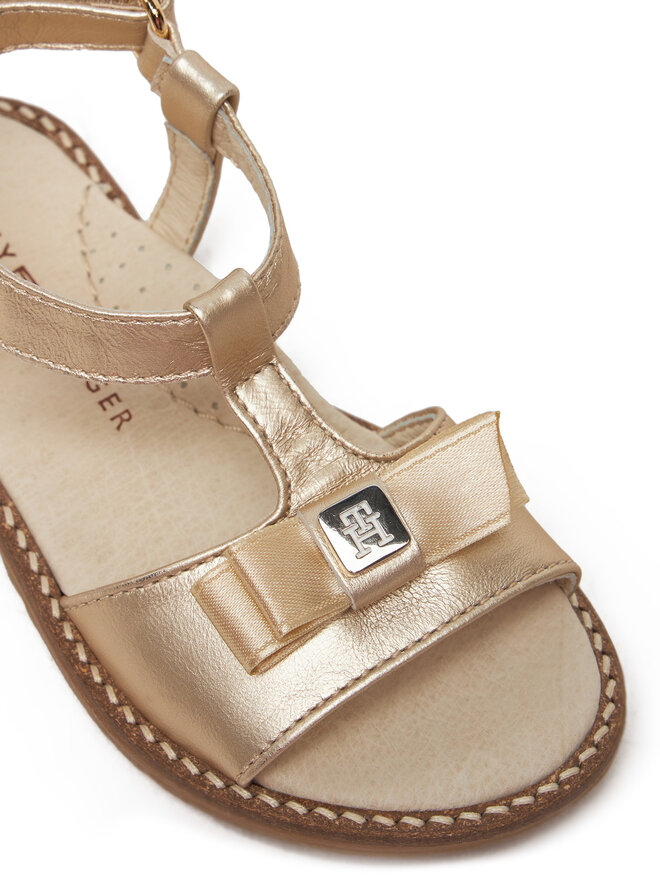 Tommy Hilfiger Sandalen Tommy Hilfiger Sandalo T1A2-33940-0220 S Goldfarben