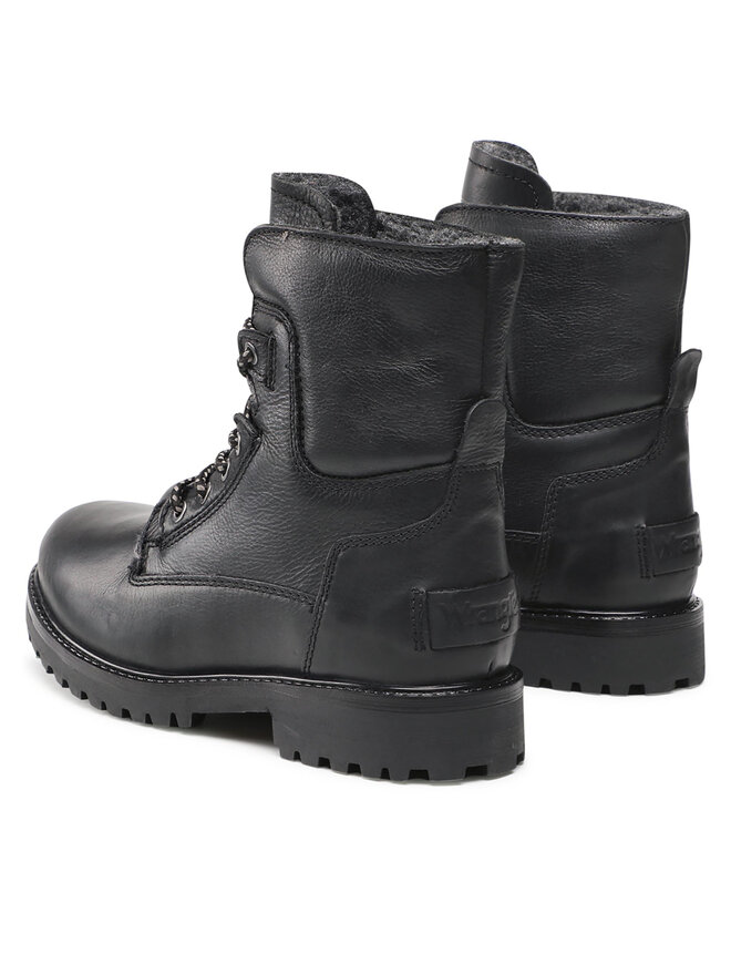 Wrangler aviator boots black sales