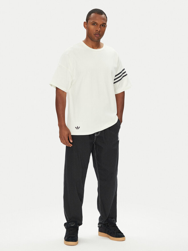 adidas adidas Marškinėliai Neuclassics HZ3698 Balta Oversize