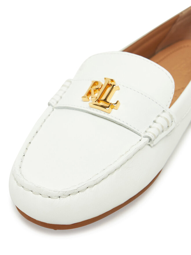 LAUREN RALPH LAUREN Mokasyny LAUREN RALPH LAUREN 802852847024 Biały