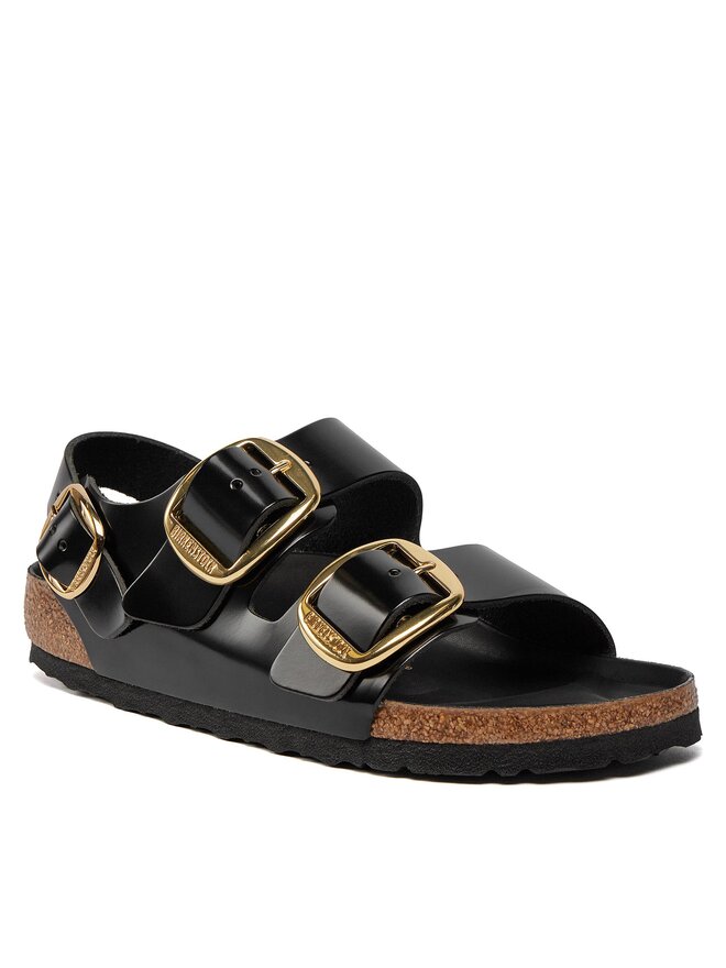 Birkenstock Sandały Birkenstock Milano Big Buckle 1024211 Czarny