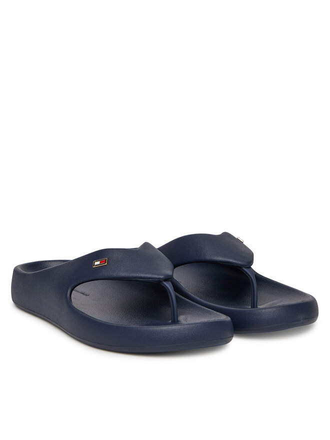 Tommy Hilfiger Japonki Tommy Hilfiger Th Comfort Beach Sandal FW0FW08522 Granatowy