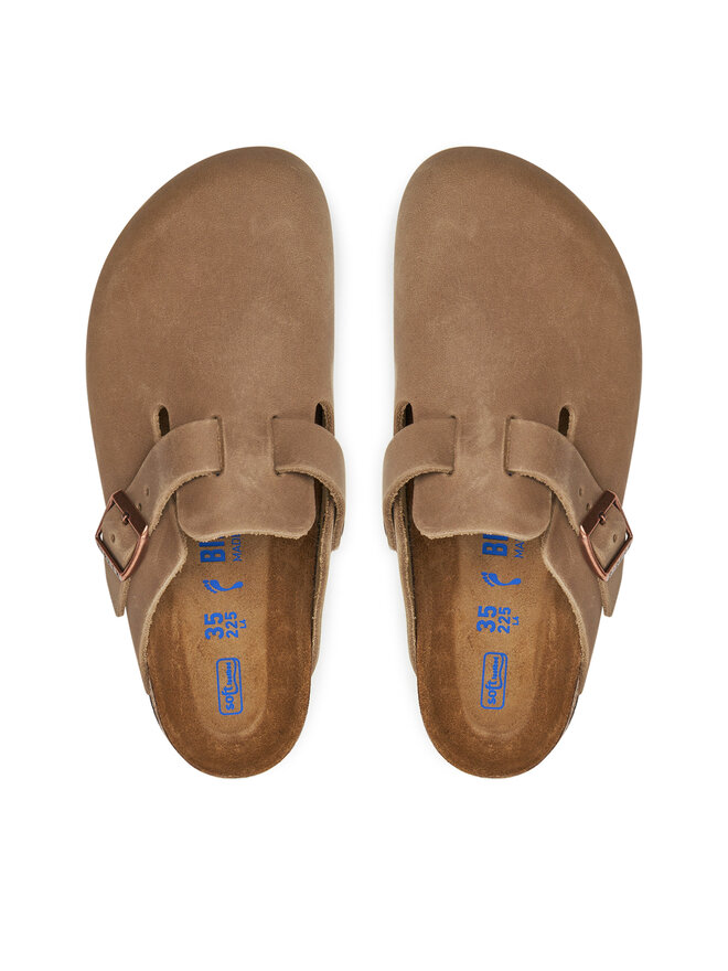 Birkenstock Iešļūcenes Birkenstock Boston zamsz 1019484 Brūns