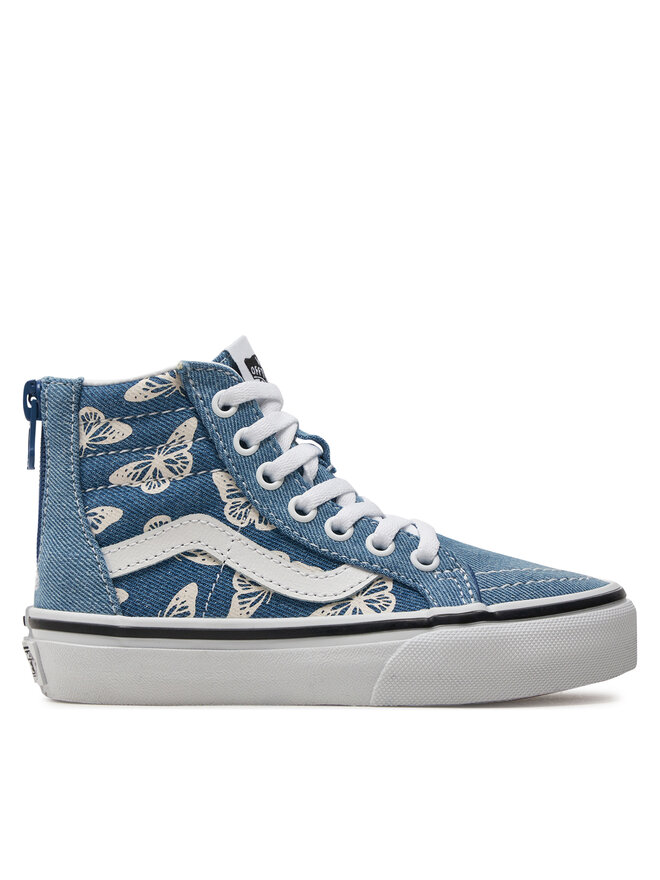 Zapatos vans azules zip new arrivals