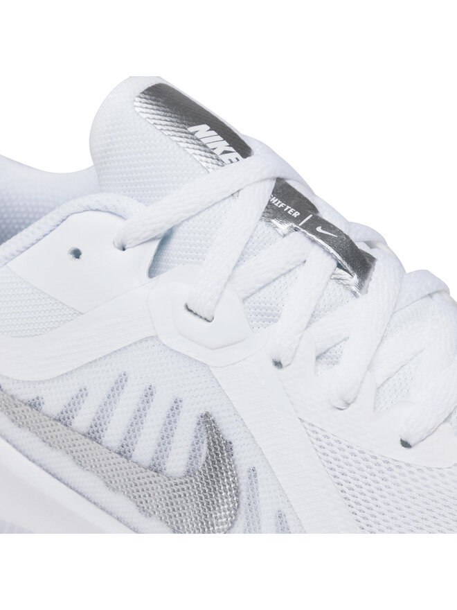 nike downshifter 10 white silver