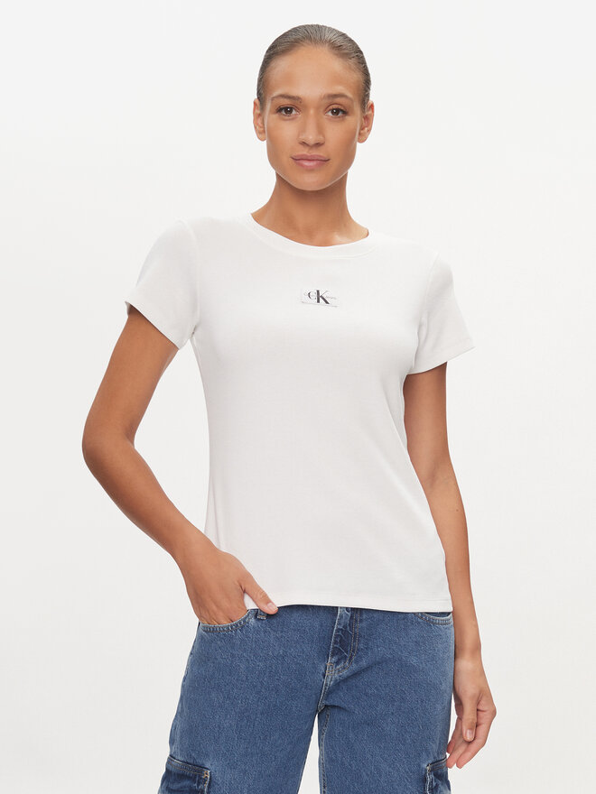 Calvin Klein Jeans Calvin Klein Jeans T-Shirt J20J223358 Weiß Slim Fit