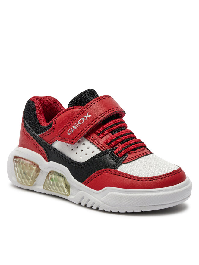 Geox Sneakersy Geox J Illuminus Boy J45GVC 0BU11 C0020 M Červená