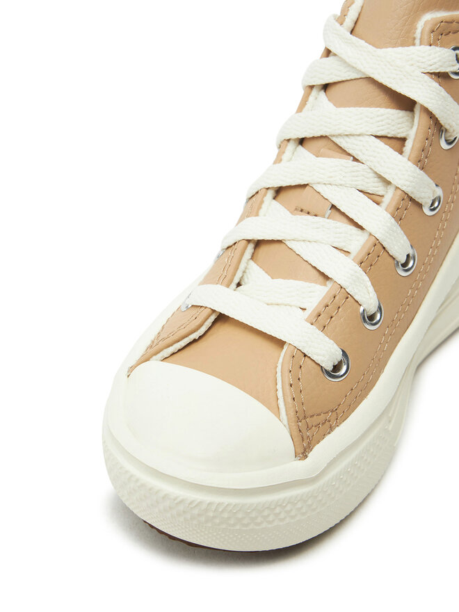 Converse Plátěnky Converse Chuck Taylor All Star Move Platform Leather A09262C Béžová