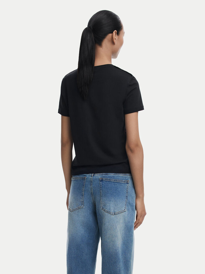 Desigual Desigual Camiseta Charly 25WWTK08 Negro Regular Fit