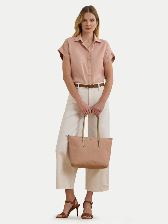 LAUREN RALPH LAUREN Torebka LAUREN RALPH LAUREN Keaton 431916737031 Różowy