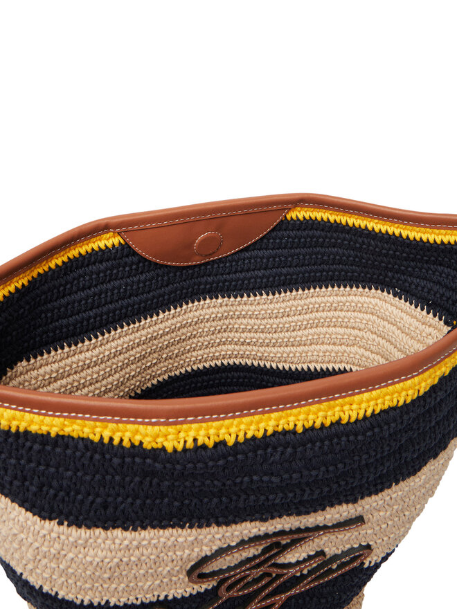 Tommy Hilfiger Handtasche Tommy Hilfiger Th Nautical Bucket Crochet Str AW0AW18814 Bunt