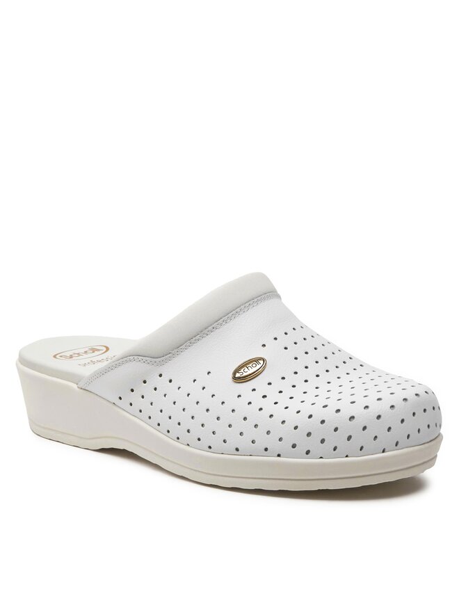 Scholl Παντόφλες Scholl Clog Back Guard F20175 1065 410 Λευκό