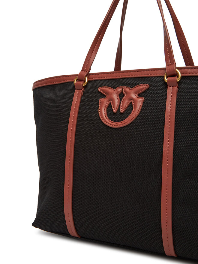 PINKO Kabelka PINKO Miranda Shopper Classic PE 25 PLTT 104714 A2G2 Černá