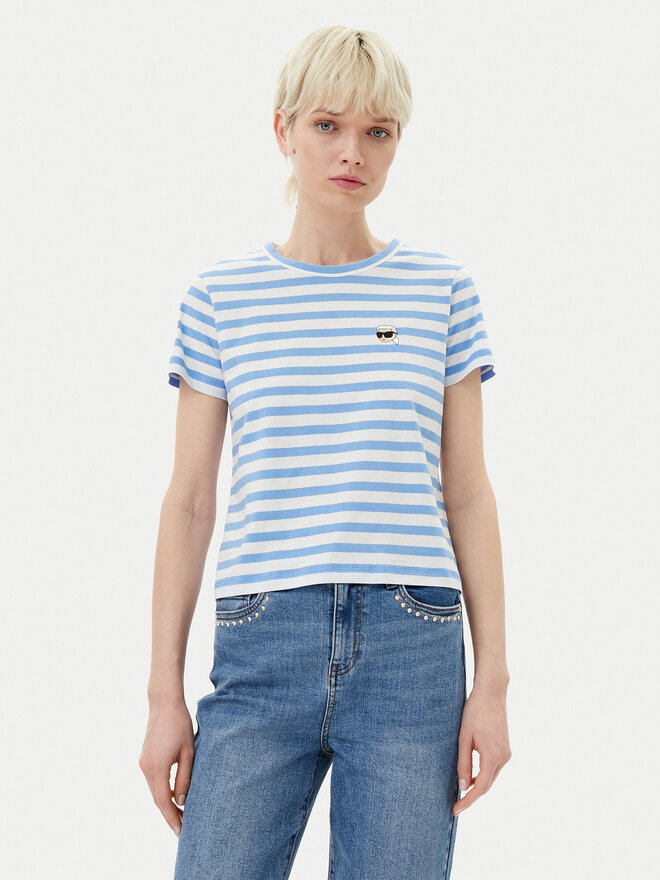 KARL LAGERFELD KARL LAGERFELD Camiseta A1W17099 Azul Regular Fit