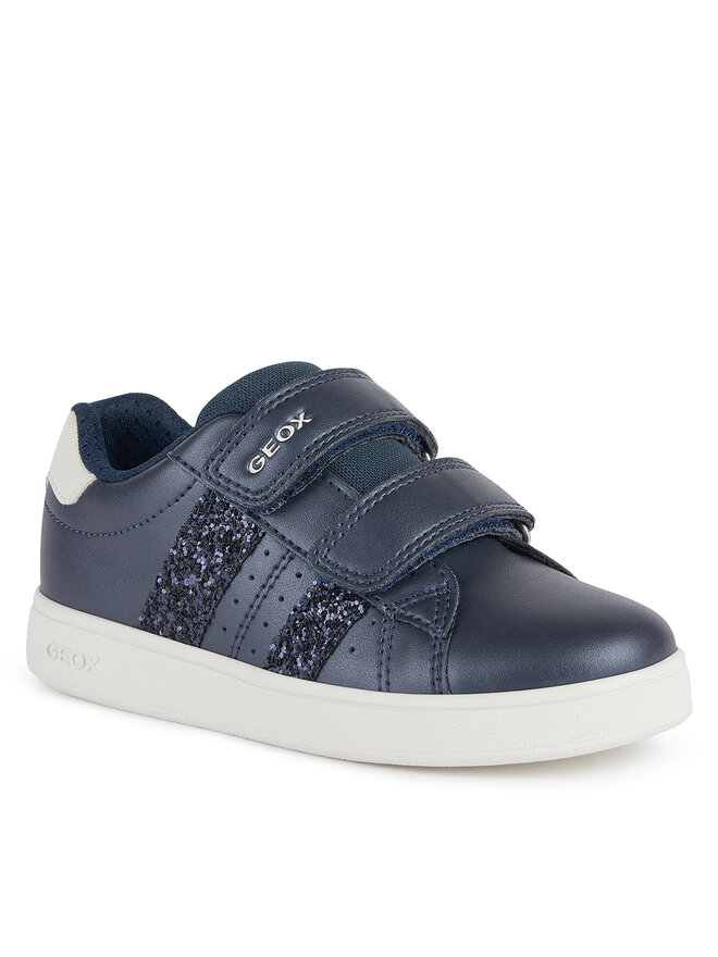 Geox J WITTY High-Top Sneakers For Girls | Polka Dot & Glitter Star Print | Water-Resistant & Breathable