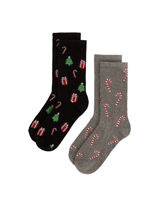 Lasocki Set di 2 paia di calzini lunghi da uomo Lasocki 2MB-001-AW23 (2-pack) Grigio