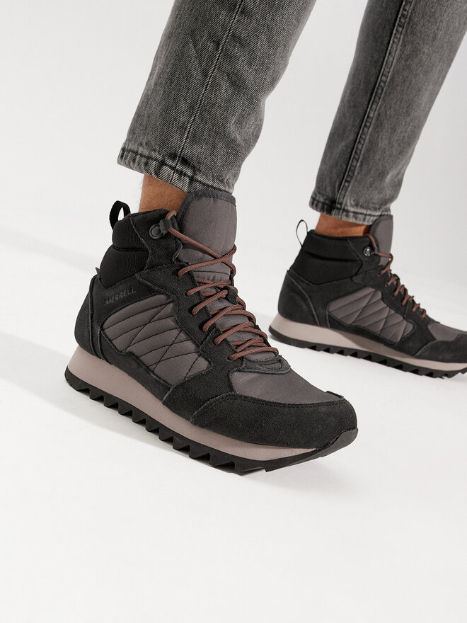Снікерcи Merrell Alpine Sneaker Mid Plr Wp 2 J004289 Чорний |  evzuttya.com.ua