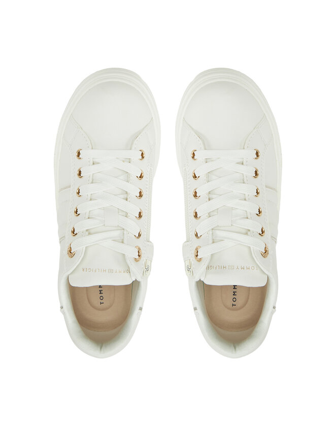 Tommy Hilfiger Sneakersy Tommy Hilfiger Low Cut Lace-Up Sneaker T3A9-33745-1439 S Biały