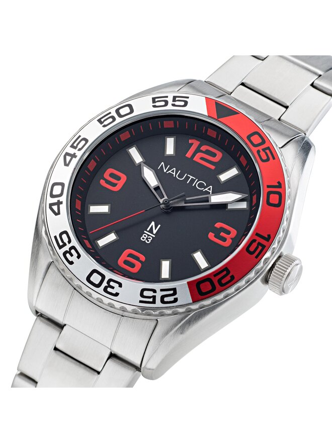 Nautica Karóra Nautica NAPFWS306 Ezüst