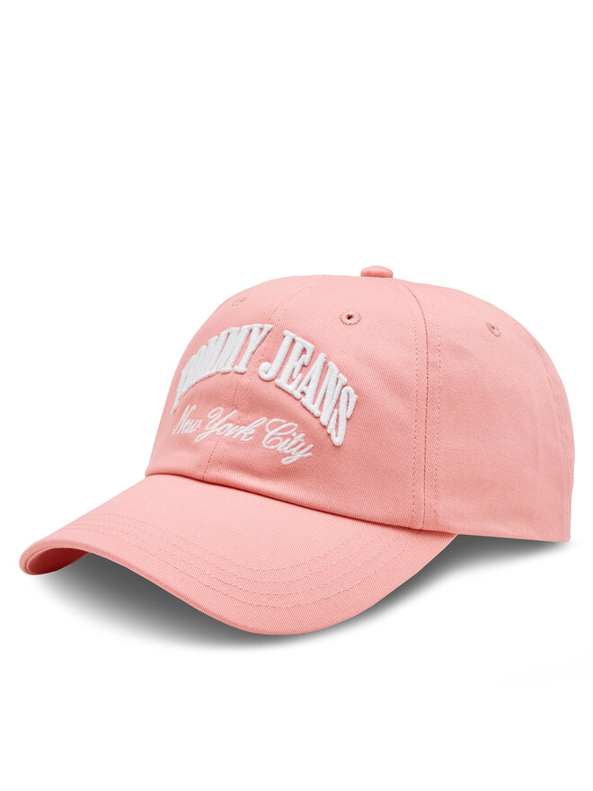 Tommy Jeans Czapka z daszkiem Tommy Jeans Hot Summer AW0AW15959 Różowy