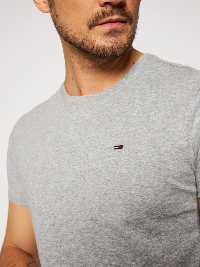 Tommy Jeans Tommy Jeans Marškinėliai DM0DM04411 Pilka Slim Fit