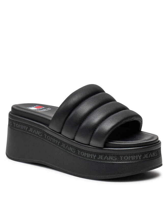 Tommy Jeans Ciabatte Tommy Jeans Tjw Wedge Sandal EN0EN02455 Nero