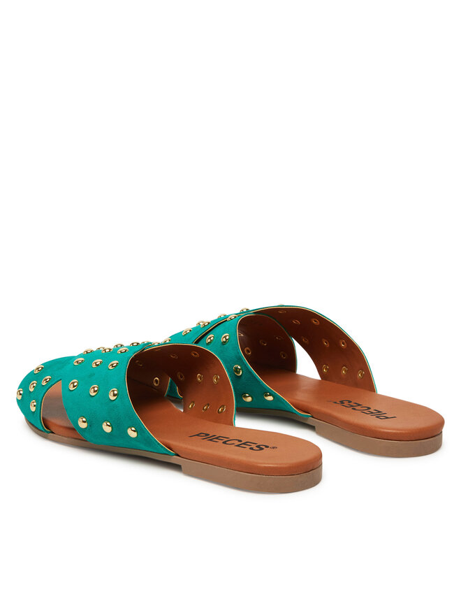 Pieces Pantoletten Pieces 17156837 Grün