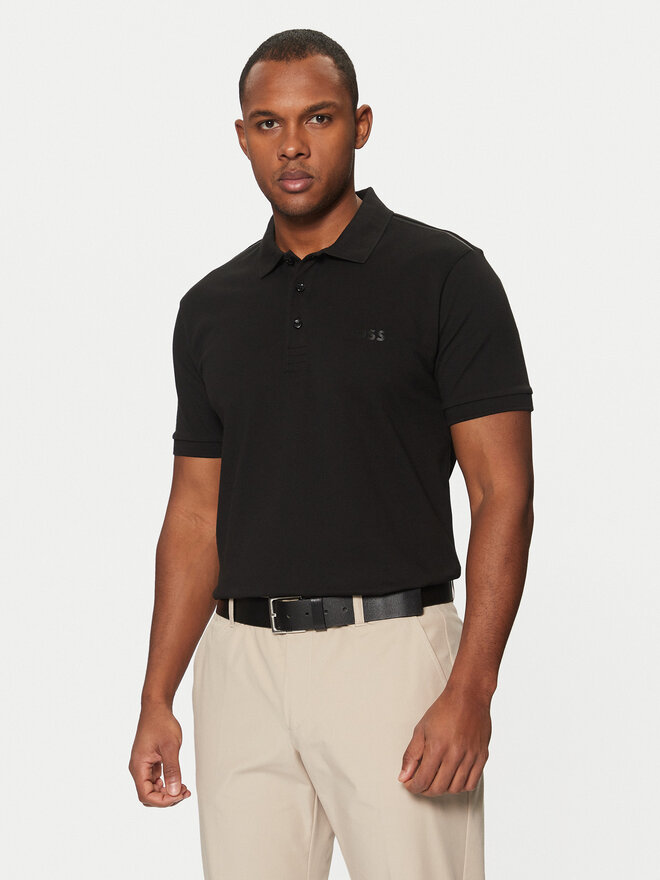 BOSS BOSS Poloshirt Paddy Mirror_R 50550887 Schwarz Regular Fit