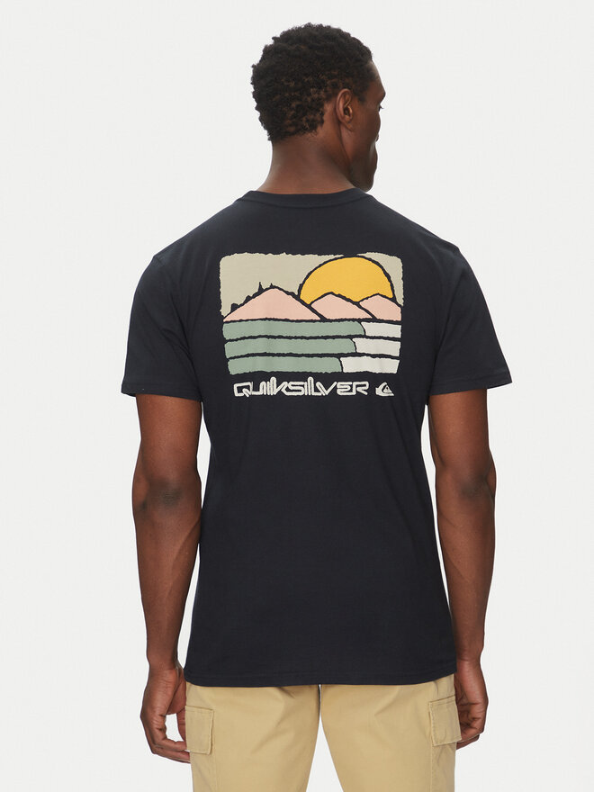 Quiksilver Quiksilver Póló EQYZT08038 Fekete Regular Fit