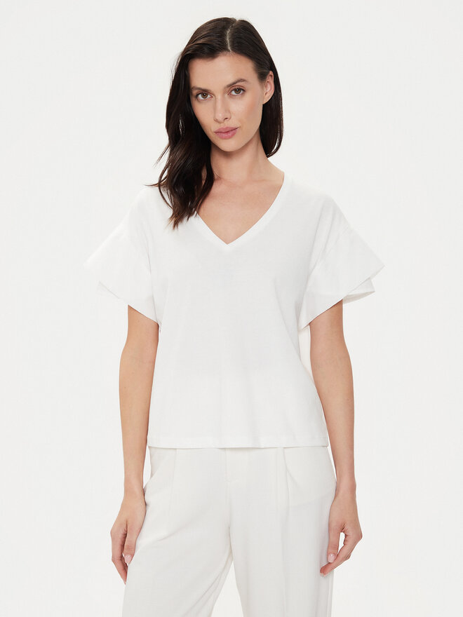 Sisley Sisley Póló 3AIRL400M Fehér Regular Fit