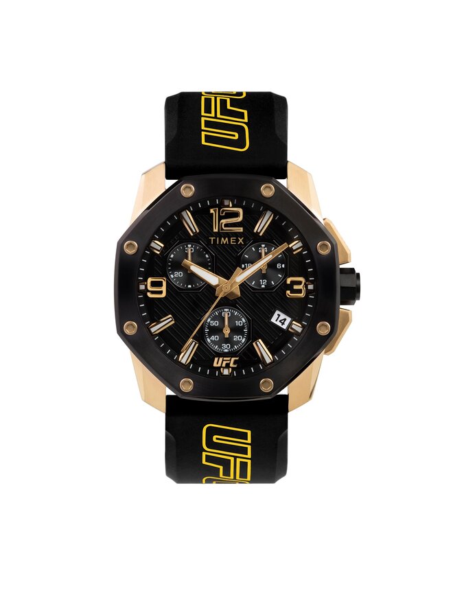Timex Pulkstenis Timex Icon Chronograph TW2V58500 Melns