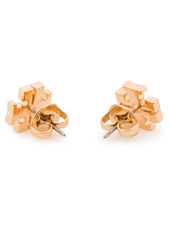 Tory Burch Сережки Tory Burch Crystal Logo Stud Earring 53423 Золотий