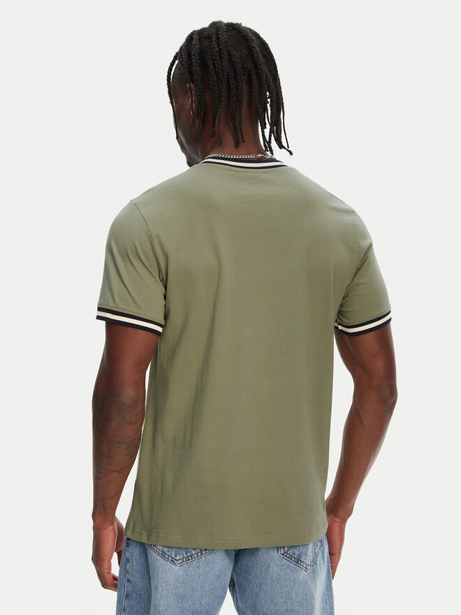 Hunter Hunter Majica Eigg Ringer HARM0032251 Khaki Regular Fit
