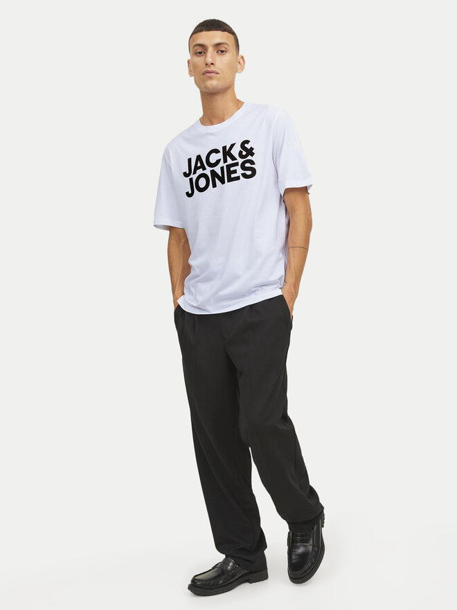Jack&Jones Jack&Jones Marškinėliai Corp Logo 12151955 Balta Standard Fit