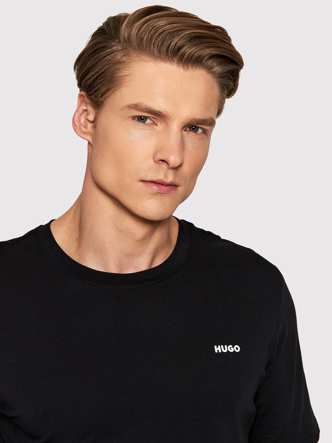 HUGO Hugo T-Shirt Dero222 50466158 Μαύρο Regular Fit