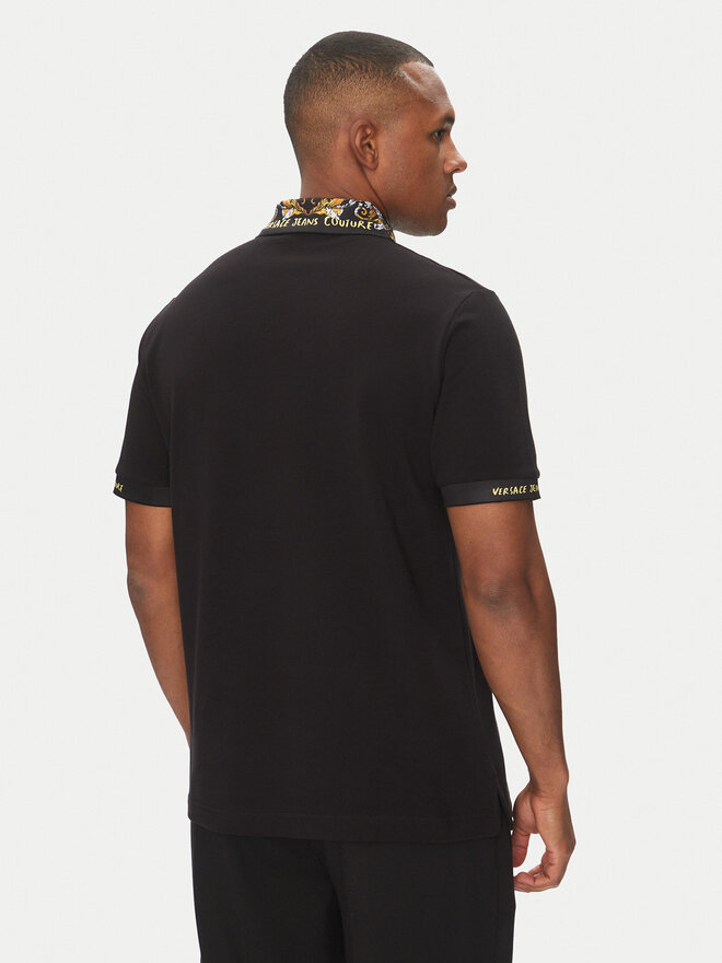 Versace Jeans Couture Versace Jeans Couture Поло 78GAGT04 Чорний Regular Fit