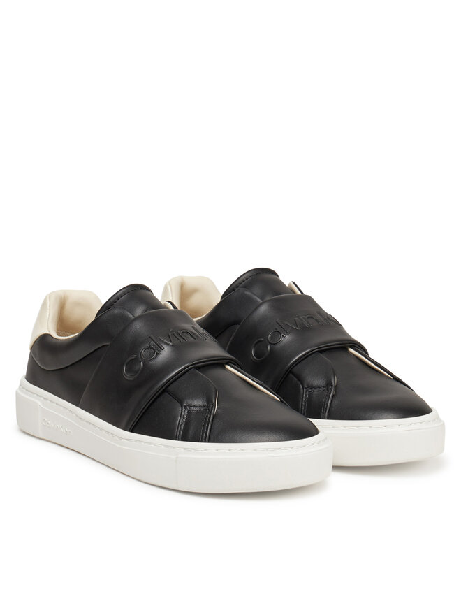 Calvin Klein Sneakersy Calvin Klein Cupsole Slip On - He Nappa HW0HW02471 Czarny
