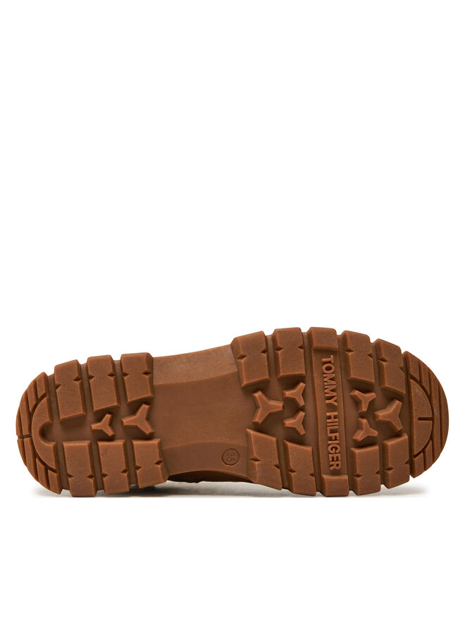 Tommy Hilfiger Μποτίνια Tommy Hilfiger Lace-Up Bootie T3X5-33707-1492 S Καφέ