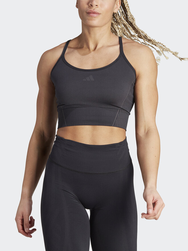 adidas adidas Felső Aeroknit IB0684 Fekete Slim Fit