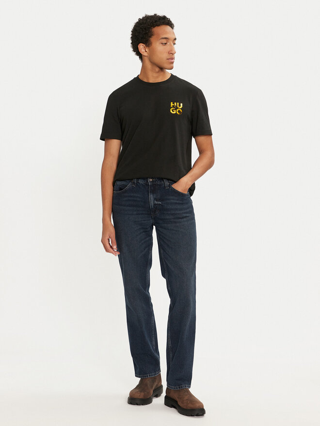 HUGO Hugo T-Shirt Diridumti 50522134 Μαύρο Regular Fit