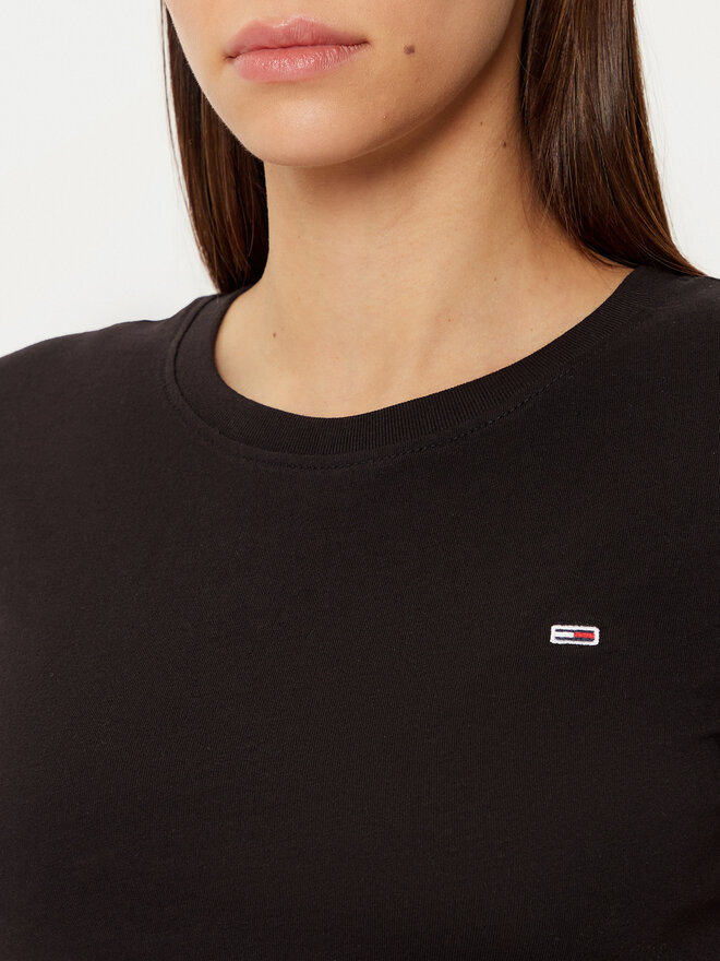 Tommy Jeans Tommy Jeans T-Shirt DW0DW20459 Μαύρο Slim Fit
