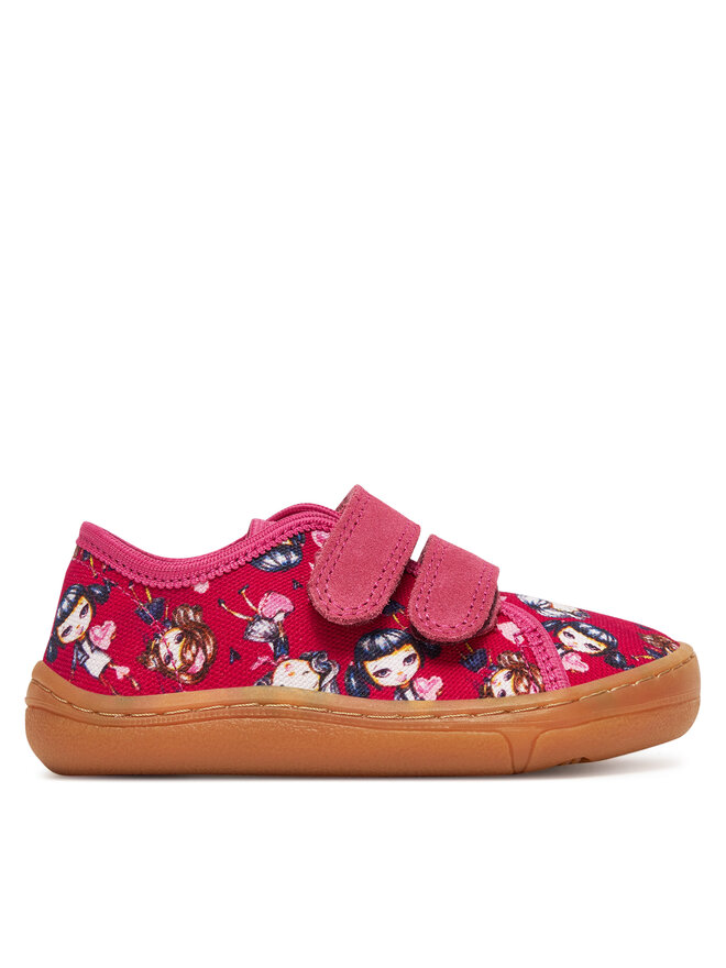 Froddo Bačkory Froddo Barefoot Canvas G1700379-32 M Růžová