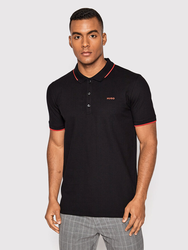 HUGO Hugo Poloshirt Dinoso222 50467344 Schwarz Slim Fit