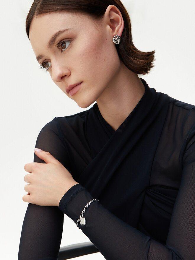 Guess Náušnice Guess JUBE05 218JW Strieborná
